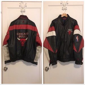 Vintage 90’s Chicago Bulls Leather jacket Wilson’s